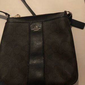 Coach crossbody brown and black